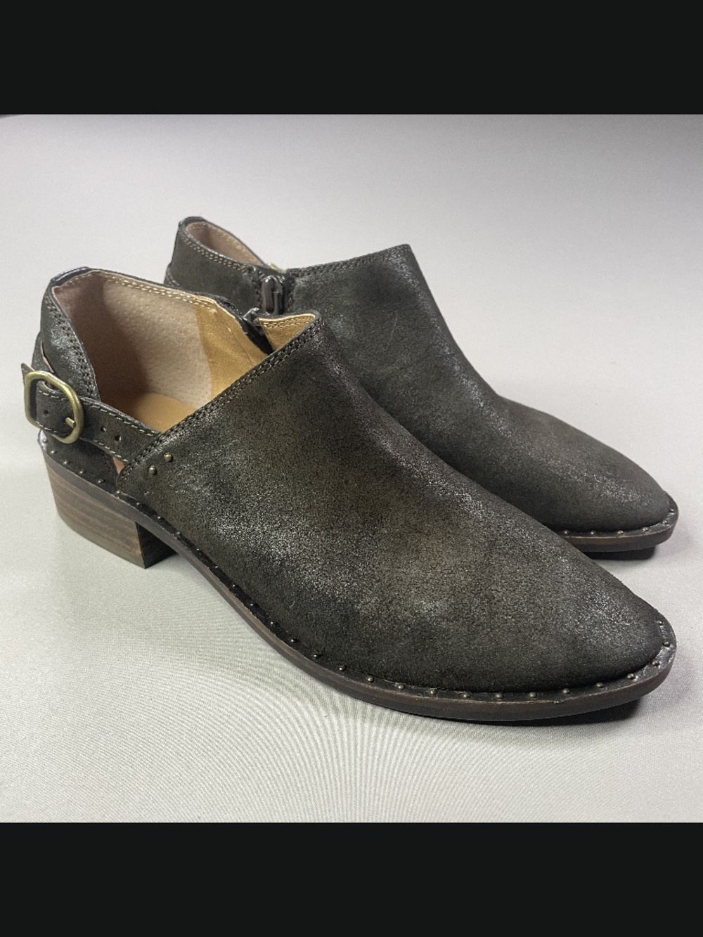 NEW Lucky Brand Shoes Womens 6.5 brown suede leather gahiro ankle boots boho